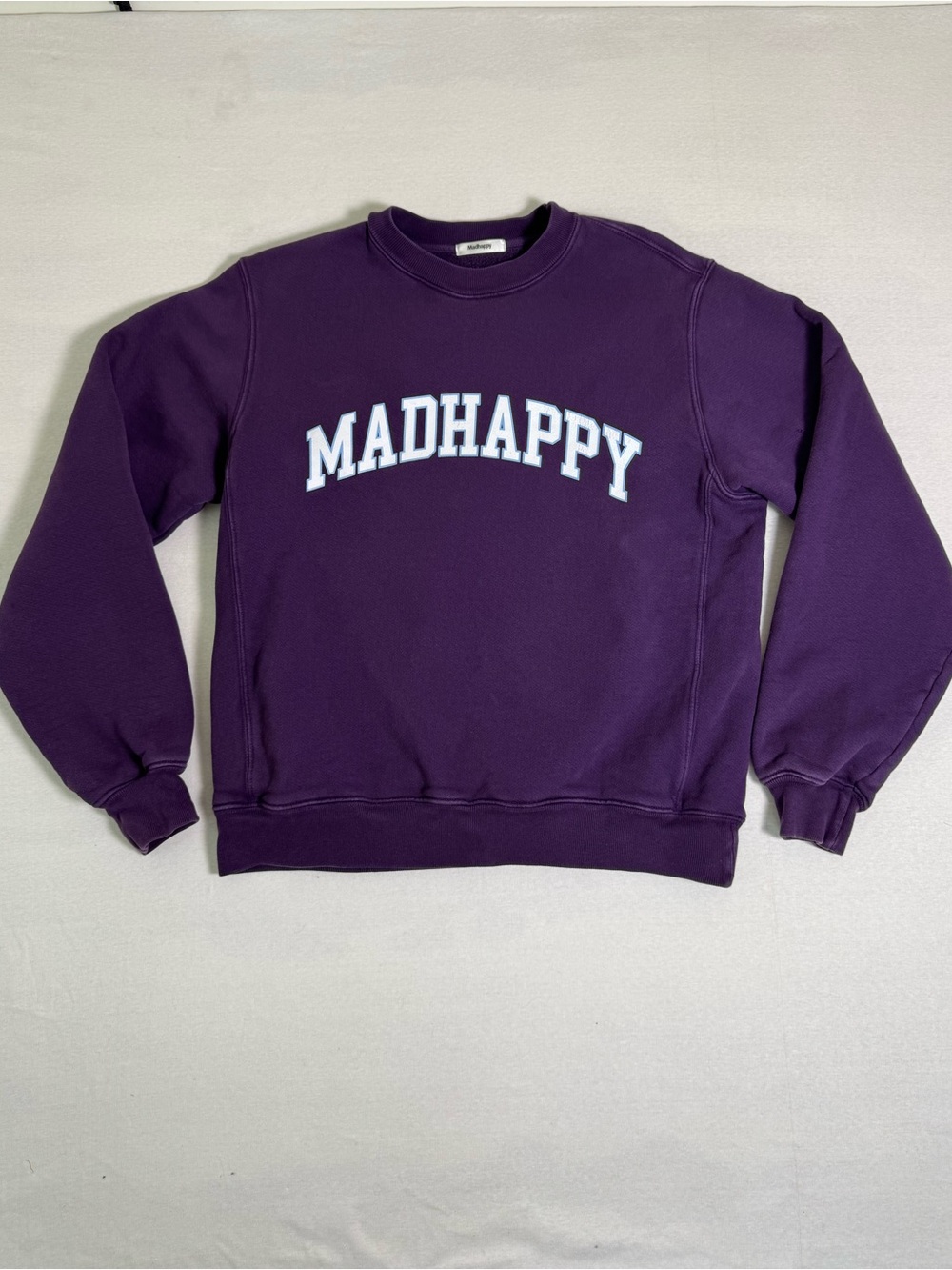 Madhappy Campus Fleece Crewneck Sweatshirt - Deep Purple